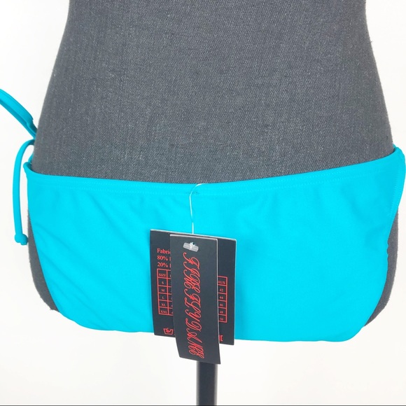 Teal Tie Waist Swimsuit Bottom | L - Picture 8 of 8